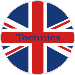 Technics Slipmat Union Jack Red White & Blue (Each)